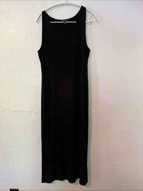 Eileen Fisher Black Sleeveless Maxi Dress